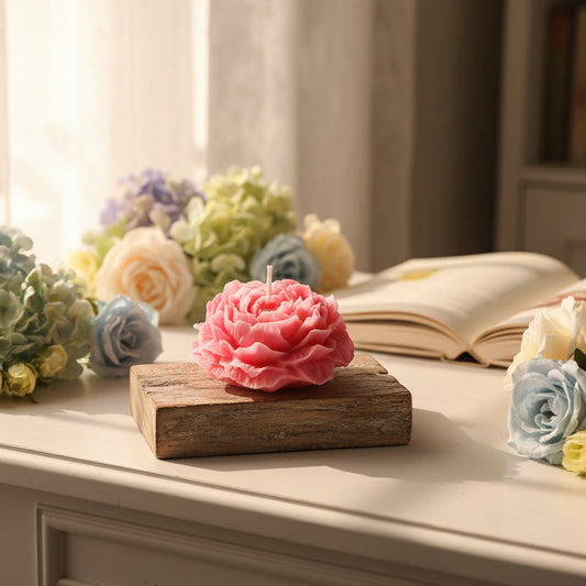 Low-Temperature Rose Candles