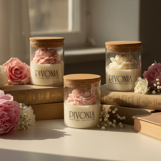 Pivonia Glass Candles